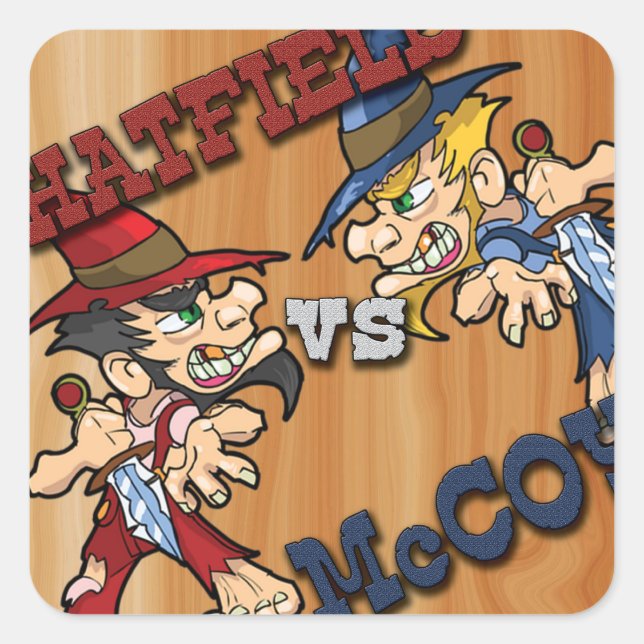 Hatfield vs McCoy Stickers (Front)