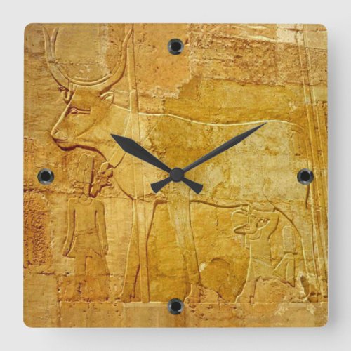 Hathor 1 square wall clock