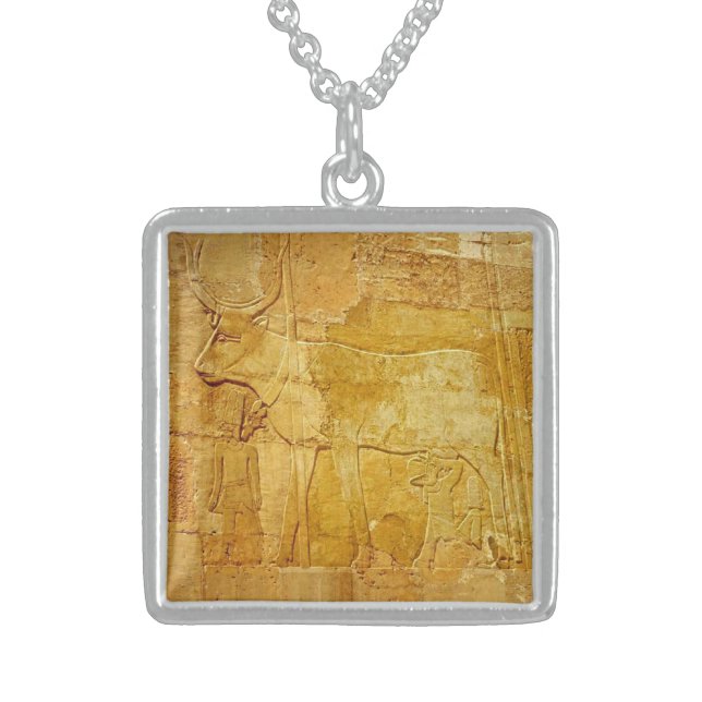 Hathor 1 sterling silver necklace (Front)