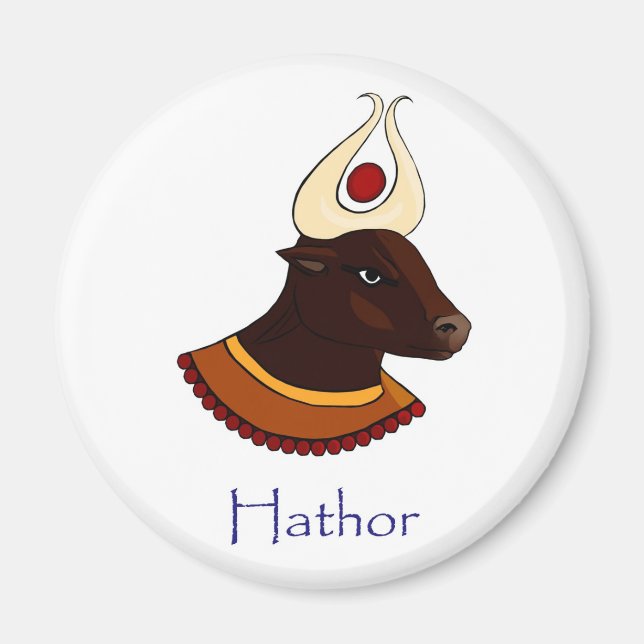 Hathor - Ancient Egyptian goddess magnet (Front)