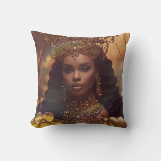 ☥ Hathor ☥ Goddess Of Love ☥ Throw Pillow (Front)