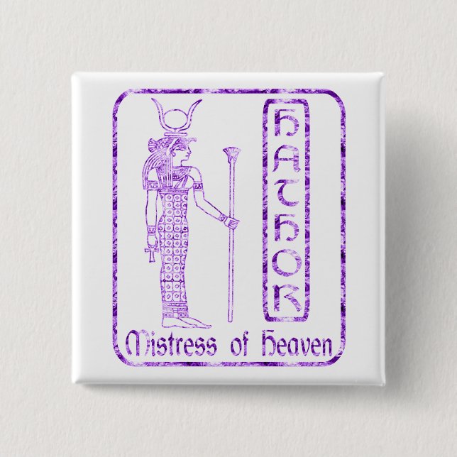 Hathor Pinback Button (Front)