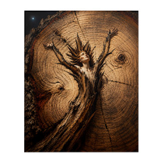 “Hathoria” – A Woman in Nature Portrait Acrylic Print