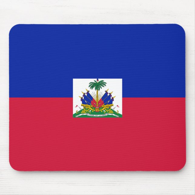Hatian Flag Mouse Pad (Front)