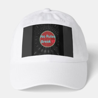 HatNo Rules Just Break Hearts Black Hoodie Hat