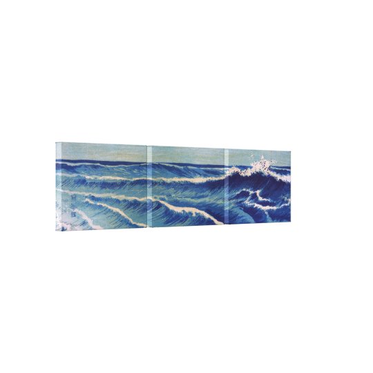 Hatō Zu Waves - Uehara Konen. Japanese Woodblock Canvas Print | Zazzle.com