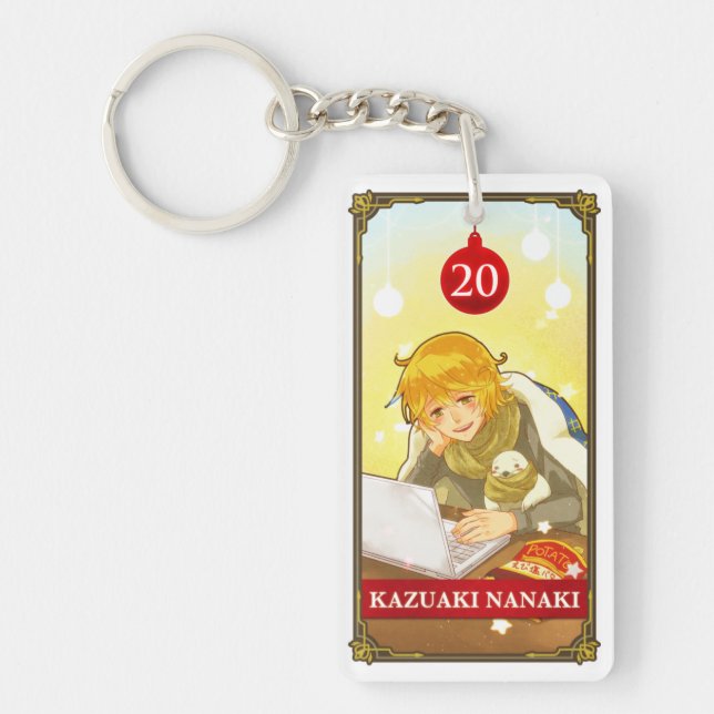 Hatoful Advent Kazuaki kun-Hitori Keychain (Front)