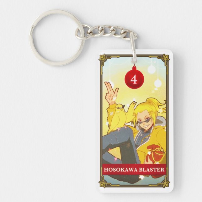 Hatoful Advent Rabu-Azami Keychain (Front)