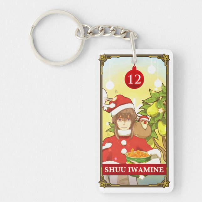 Hatoful Advent Shuu- Miru and Kaku Keychain (Front)