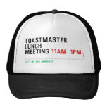 TOASTMASTER LUNCH MEETING  Hats