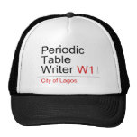 Periodic Table Writer  Hats