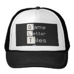 Game
 Letter
 Tiles  Hats