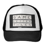 Game
 Letter
 Tiles  Hats