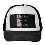 Game
 Letter
 Tiles  Hats