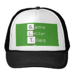 Game
 Letter
 Tiles  Hats