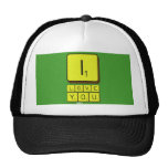 I
 LOVE
 YOU  Hats