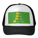 Eat
 Play
 Sleep
 Internet  Hats
