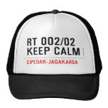 RT 002/02 KEEP CALM  Hats