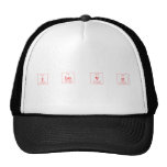 I Lu V U  Hats