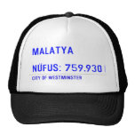 MALATYA  NÜFUS: 759.930  Hats