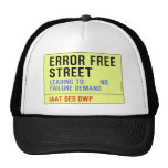 Error Free Street  Hats
