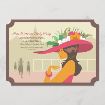 Hats And Horses Derby Invitations by CottonLamb at Zazzle