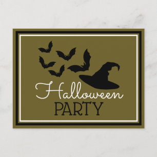 Hats & Bats, Halloween Party Invitation