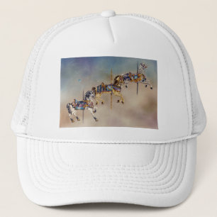 Hats, Caps - Three Carousel Horses