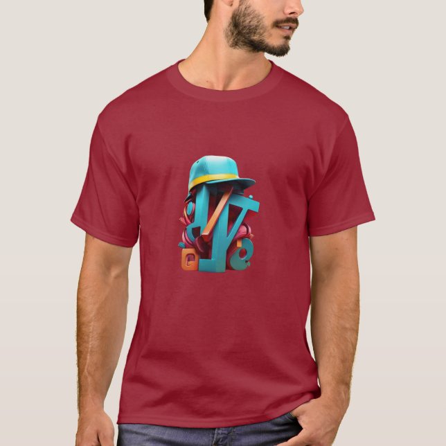HATS: Hip-Hop Inspired Threads T-Shirt (Front)