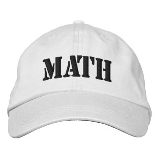 Hats MATH Make America Think Brodé Low Profile
