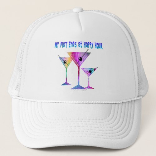 HATS _ MY DIET ENDS AT HAPPY HOUR