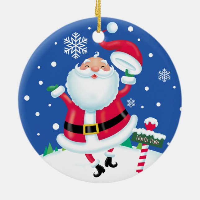 Hat's Off! Ceramic Ornament (Back)