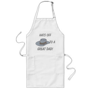 Hats Off-Gray Hat Long Apron