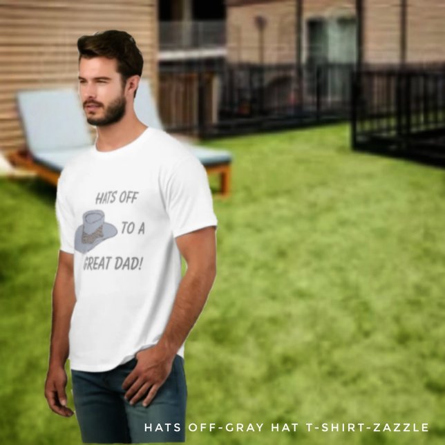 Hats Off-Gray Hat T-Shirt (Creator Uploaded)