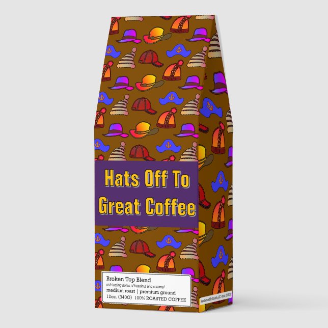 Hats Off To Great Coffee Gift Favor  (Front)