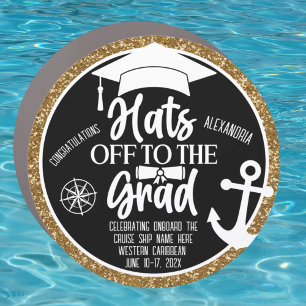 Hats Off to the Grad Cruise Decoration Door Car Magnet