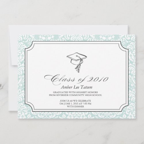 hats off to you  graduation invitation