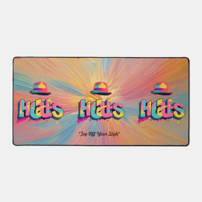 "Hat's the Word" Desk Mat (Front)