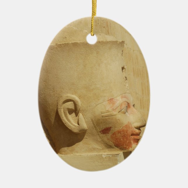 Hatshepsut  Female Pharaoh of Egypt  picture Ceramic Ornament (Front)