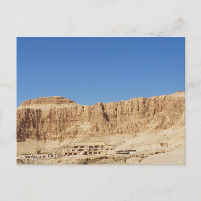 Hatshepsut Temple panoramic photograph Postcard (Front)