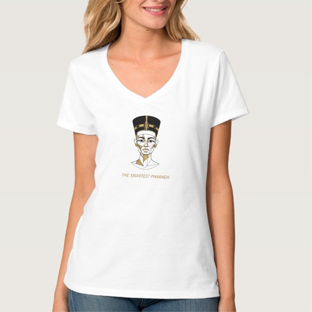 Hatshepsut – The Smartest Pharaoh Abstract Art T-Shirt (Front)