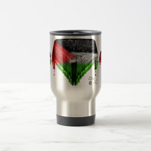 Hatta Design Palestinian Flag Travel Mug
