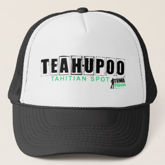 hatteahupoo green trucker hat