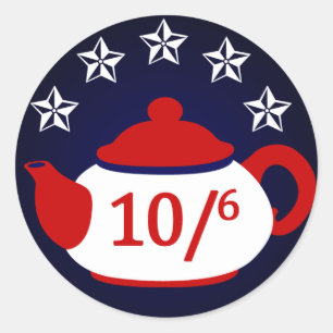 Hatter for President:  Tea Party Sticker