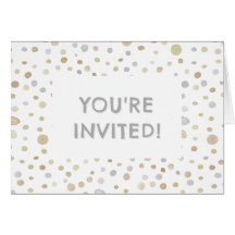 Hattie Confetti Watercolor Dots Birthday Invite