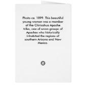 Hattie Tom, Chiricahua Apache Cards (Back)