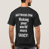 Hattwood Hot Sauce Tee T-Shirt (with back) (Back)