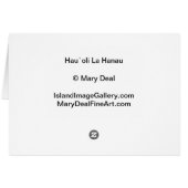 Hau`oli La Hanau Cards (Back Horizontal)