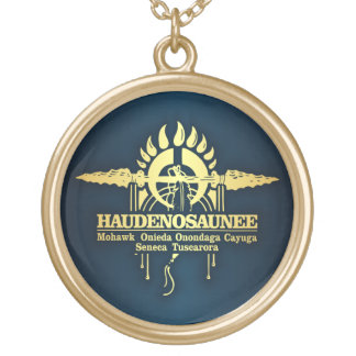 Haudenosaunee 2 gold plated necklace