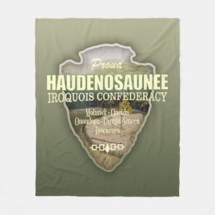 Haudenosaunee (arrowhead) fleece blanket